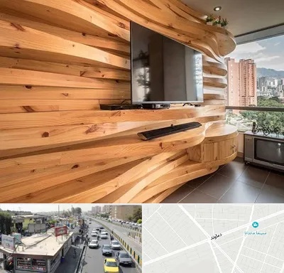 دیوارکوب در خیابان دماوند