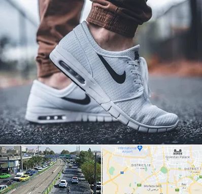 فروشگاه کفش نایک در جنوب تهران 