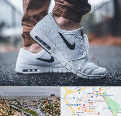 فروشگاه کفش نایک در معالی آباد شیراز