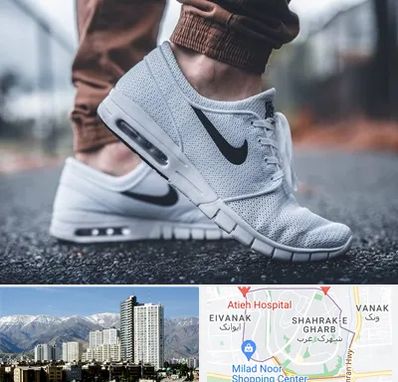فروشگاه کفش نایک در شهرک غرب 