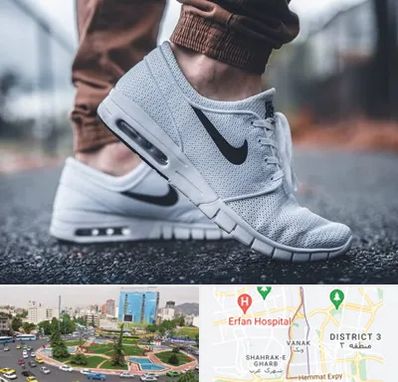 فروشگاه کفش نایک در ونک 