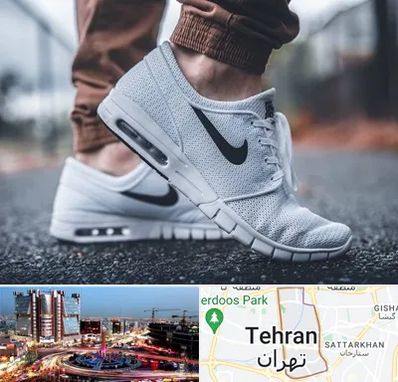 فروشگاه کفش نایک در صادقیه 