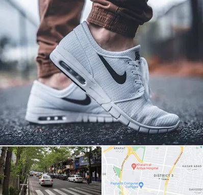 فروشگاه کفش نایک در ظفر 