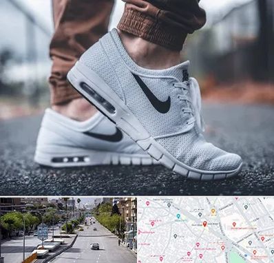 فروشگاه کفش نایک در خیابان زند شیراز