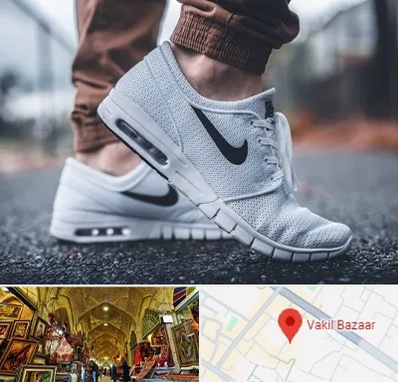 فروشگاه کفش نایک در بازار وکیل شیراز