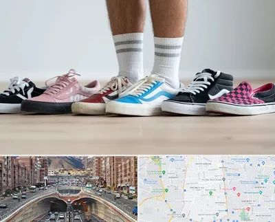 فروشگاه کفش ونس در منطقه 10 تهران 