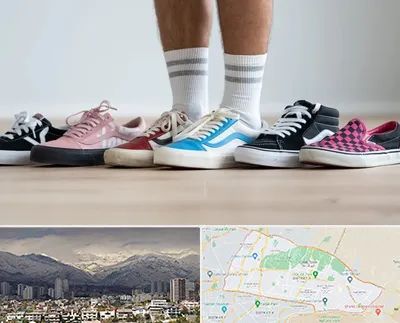 فروشگاه کفش ونس در منطقه 4 تهران 