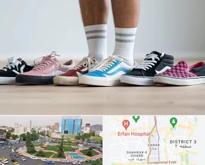 فروشگاه کفش ونس در ونک 