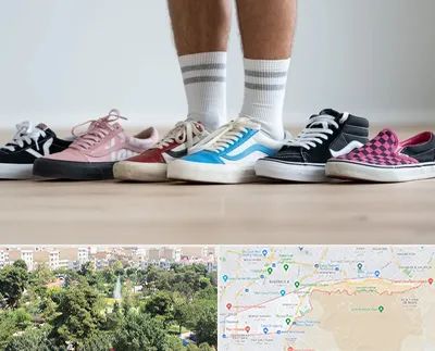 فروشگاه کفش ونس در منطقه 13 تهران 