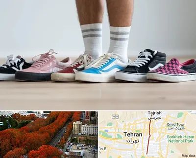 فروشگاه کفش ونس در ولیعصر 