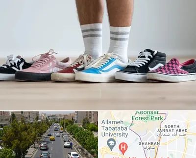 فروشگاه کفش ونس در شهران 