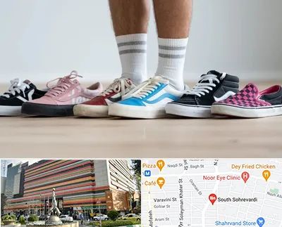 فروشگاه کفش ونس در سهروردی 