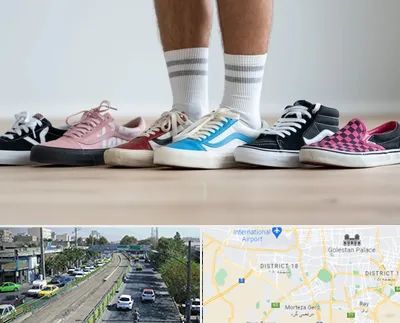 فروشگاه کفش ونس در جنوب تهران 