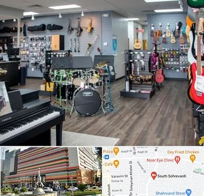 مرکز فروش ساز موسیقی در سهروردی 