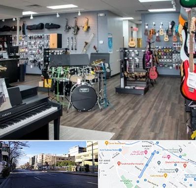 مرکز فروش ساز موسیقی در خیابان ملاصدرا شیراز