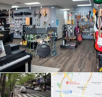 مرکز فروش ساز موسیقی در ظفر 