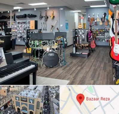 مرکز فروش ساز موسیقی در بازار رضا مشهد