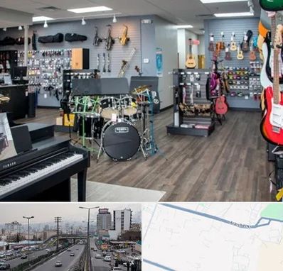 مرکز فروش ساز موسیقی در بلوار ارتش