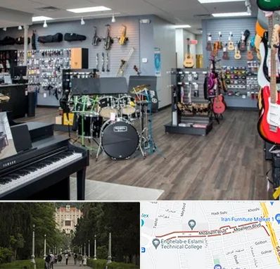 مرکز فروش ساز موسیقی در بلوار معلم رشت 