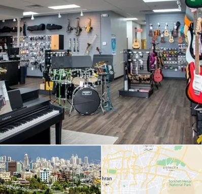 مرکز فروش ساز موسیقی در شرق تهران 