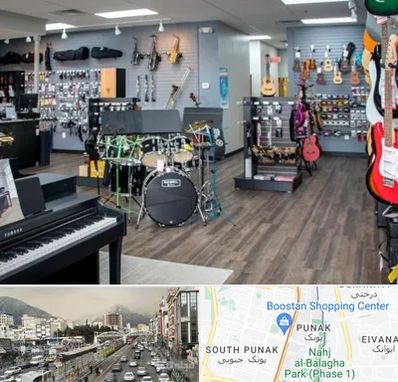 مرکز فروش ساز موسیقی در پونک 