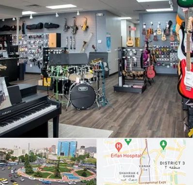 مرکز فروش ساز موسیقی در ونک 