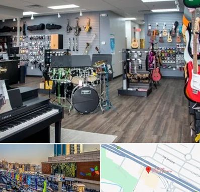 مرکز فروش ساز موسیقی در لاله پارک تبریز