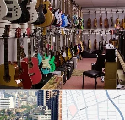 فروش ساز دست دوم در خیابان بهشتی