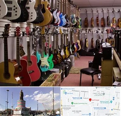 فروش ساز دست دوم در کارگر جنوبی 