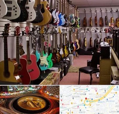 فروش ساز دست دوم در میدان ولیعصر 