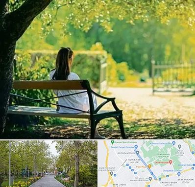 پارک بانوان در قدوسی غربی شیراز