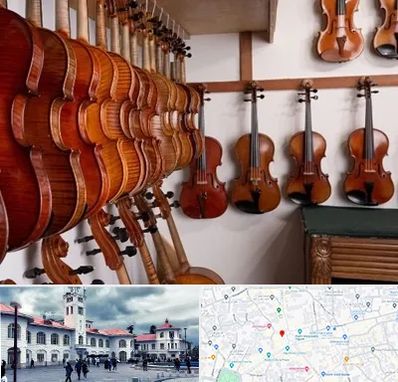 فروش ویولن در میدان شهرداری رشت 