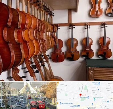 فروش ویولن در خیابان آزادی 