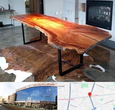 فروش اسلب چوب در نصف راه تبریز