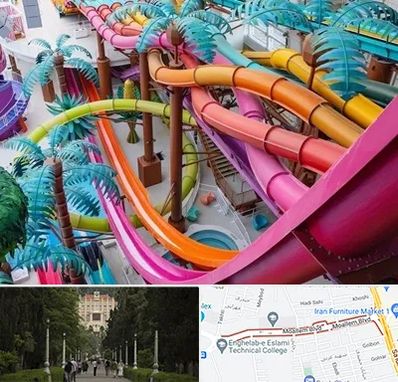 پارک آبی در بلوار معلم رشت 