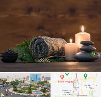 ماساژ در منزل در ونک 