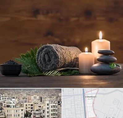 ماساژ در منزل در اسکندری