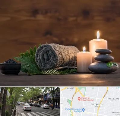 ماساژ در منزل در ظفر 