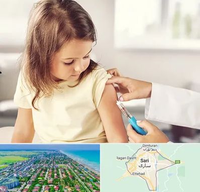 نمونه گیری خون نوزاد و اطفال در ساری