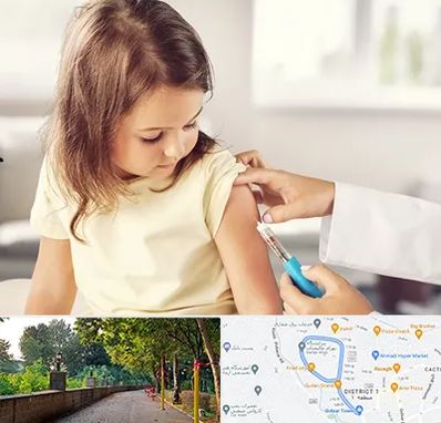 نمونه گیری خون نوزاد و اطفال در فلکه گاز رشت 