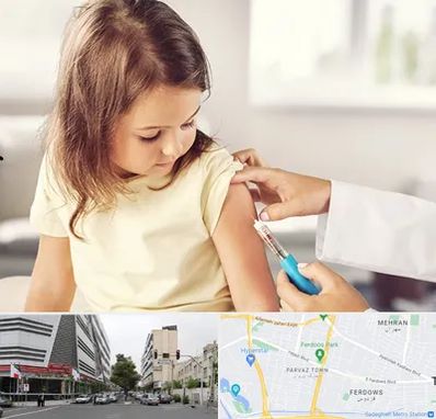 نمونه گیری خون نوزاد و اطفال در بلوار فردوس 