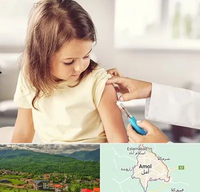 نمونه گیری خون نوزاد و اطفال در آمل