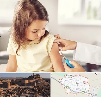 نمونه گیری خون نوزاد و اطفال در بم