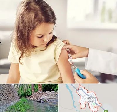 نمونه گیری خون نوزاد و اطفال در سراوان