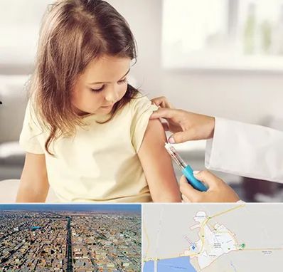 نمونه گیری خون نوزاد و اطفال در بندر ماهشهر