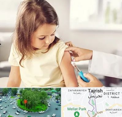 نمونه گیری خون نوزاد و اطفال در تجریش 