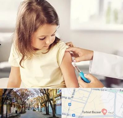 نمونه گیری خون نوزاد و اطفال در تربیت تبریز