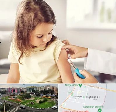 نمونه گیری خون نوزاد و اطفال در تهرانسر 