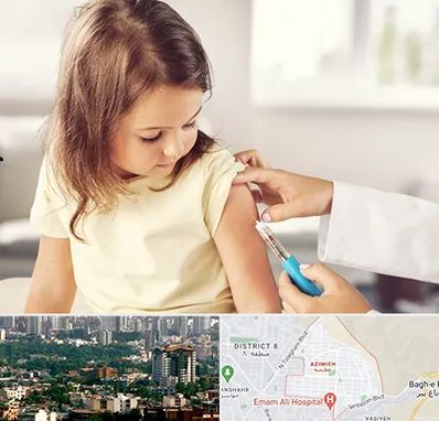 نمونه گیری خون نوزاد و اطفال در عظیمیه کرج 