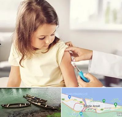 نمونه گیری خون نوزاد و اطفال در بندر انزلی